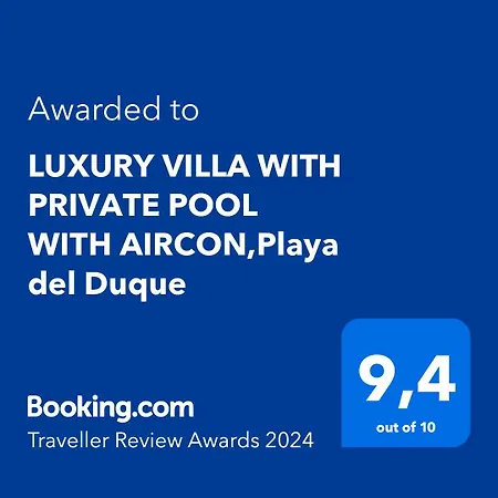 Luxury With Private Pool With Aircon,playa Del Duque Villa *